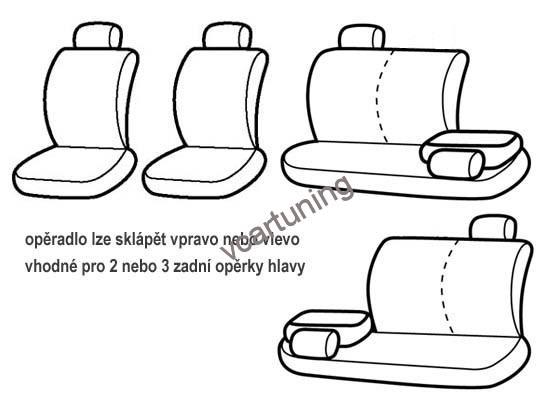 Autopotahy Dragon červené - univerzální