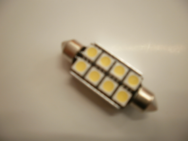 LED sufit (42mm) bílá, 12V, 8LED/3SMD s chladičem