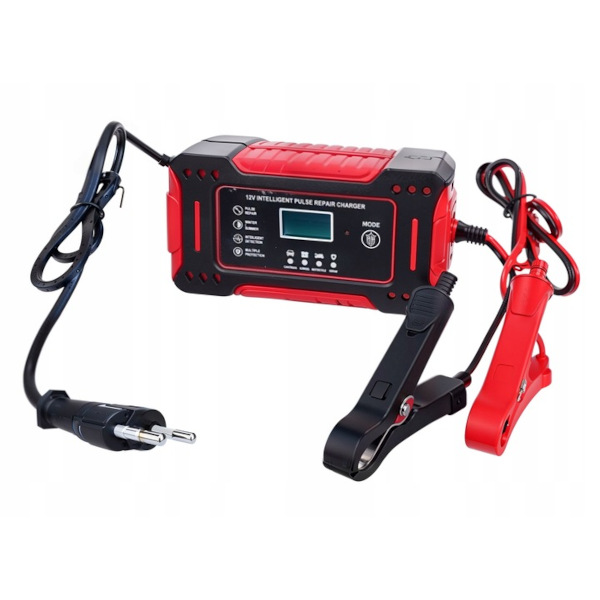 Nabíječka autobaterií  12V  4A AGM LiFePO4 Lead Acid LCD displej