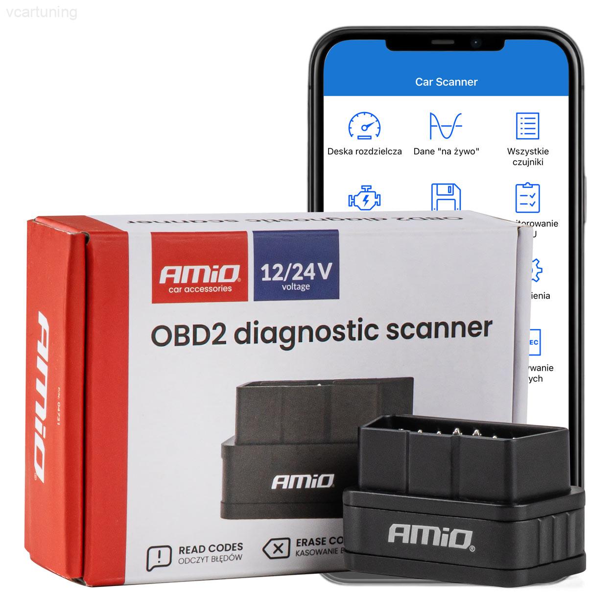 Diagnostický skener OBD2 AMiO-04731