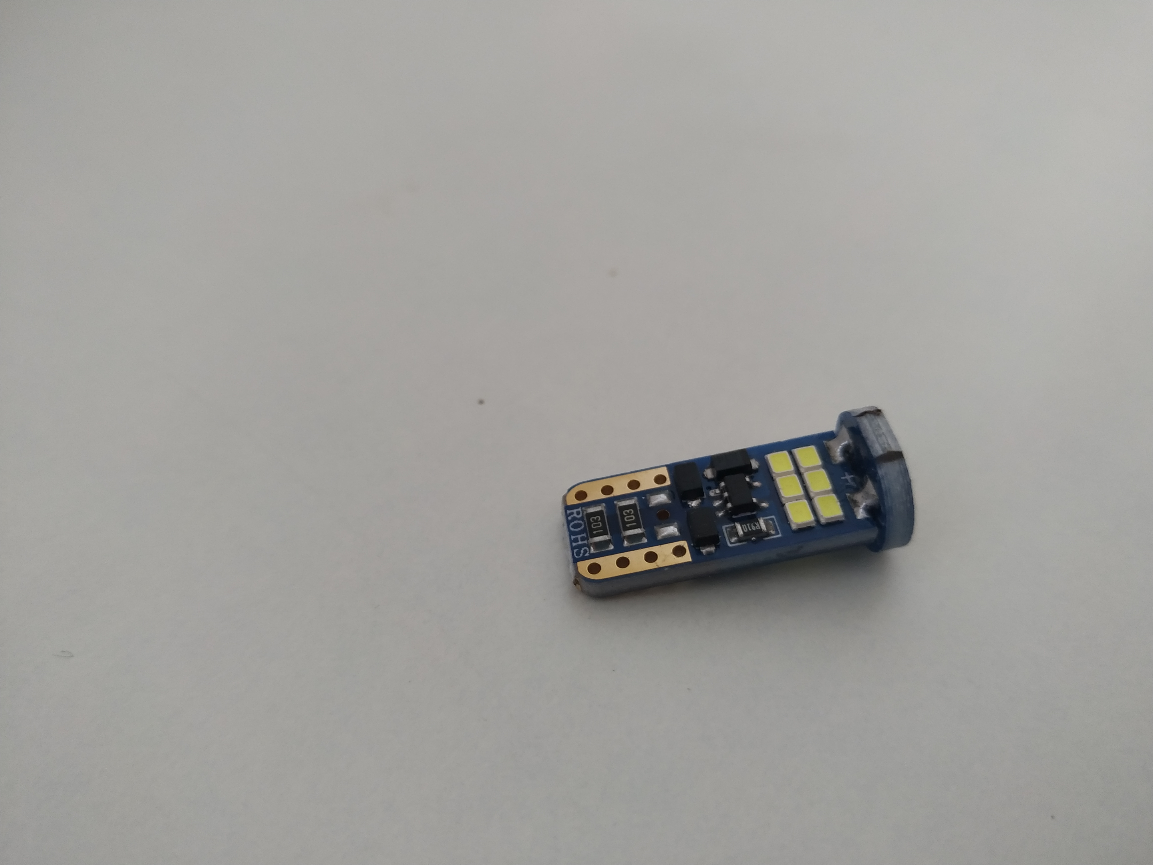 LED T10 bílá, 12V, SMD can bus
