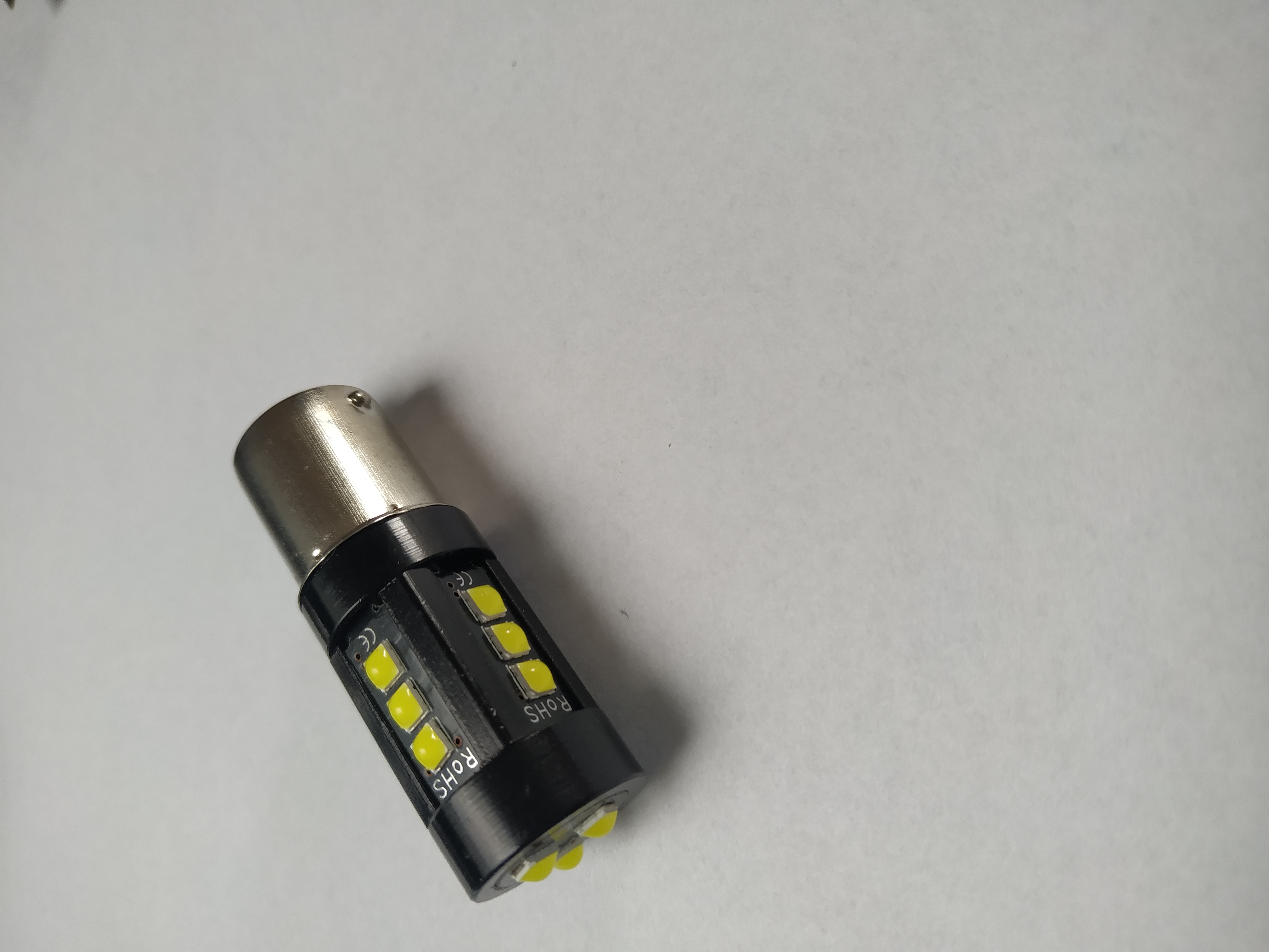 žárovka LED 12V 21W BA15s čirá 15 SMD