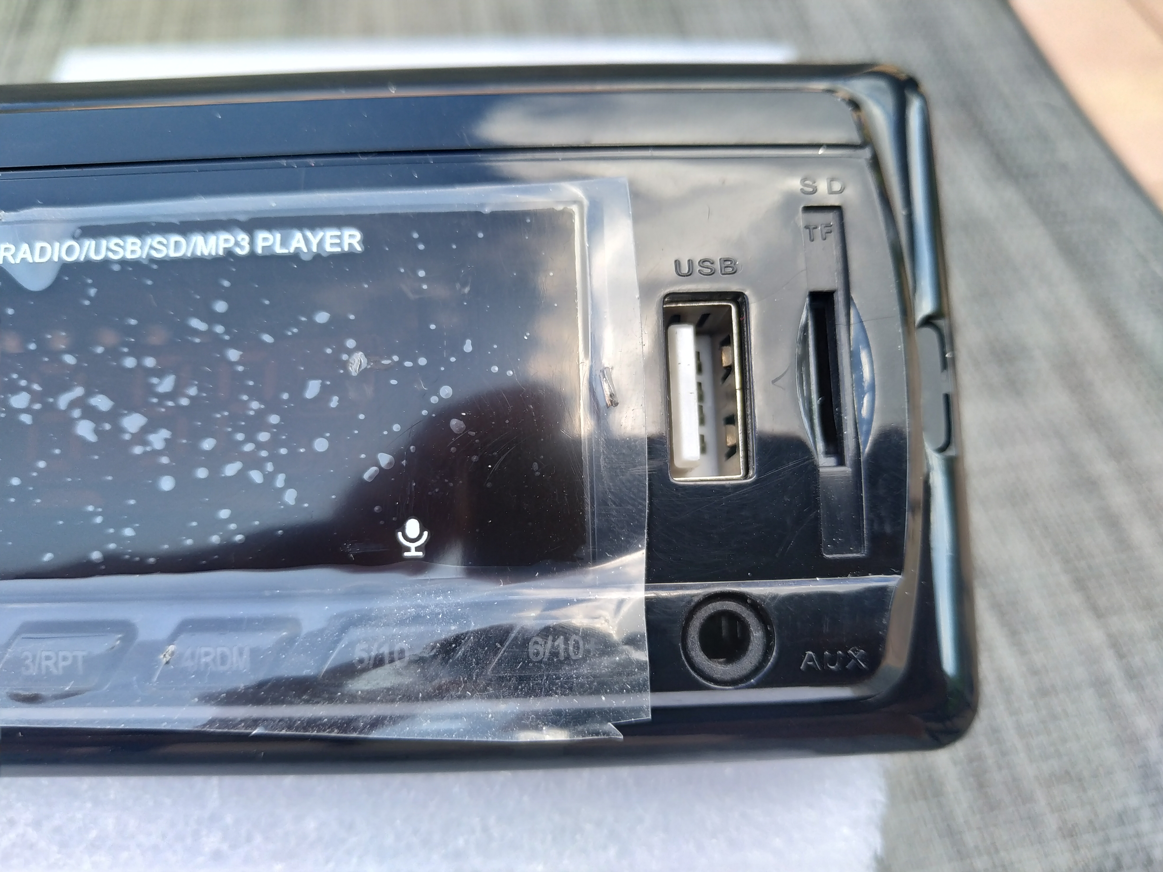 AUTORÁDIO RÁDIO 1DIN MP3 BLUETOOTH USB SD/MMC AUX