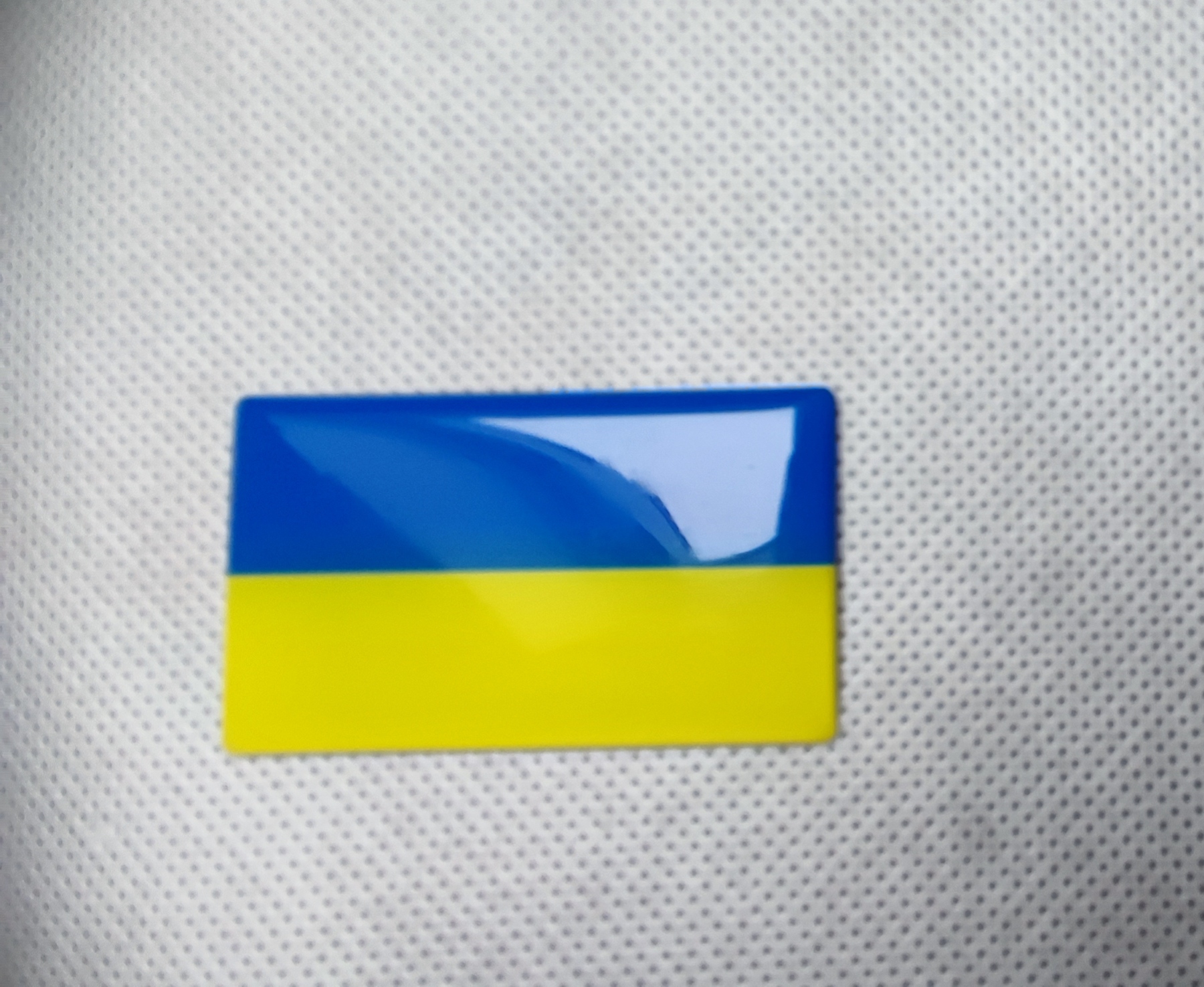 3D samolepící vlajka Ukrajiny 50 x 30 mm