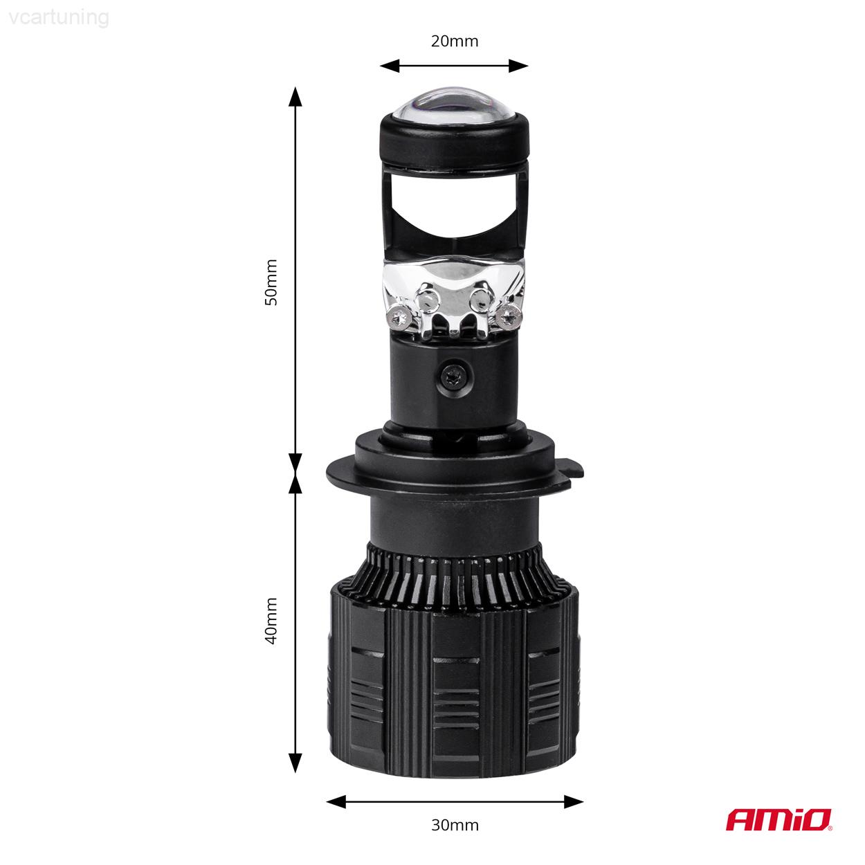 LED žárovka hlavního svícení PL Lens Série H7/H18