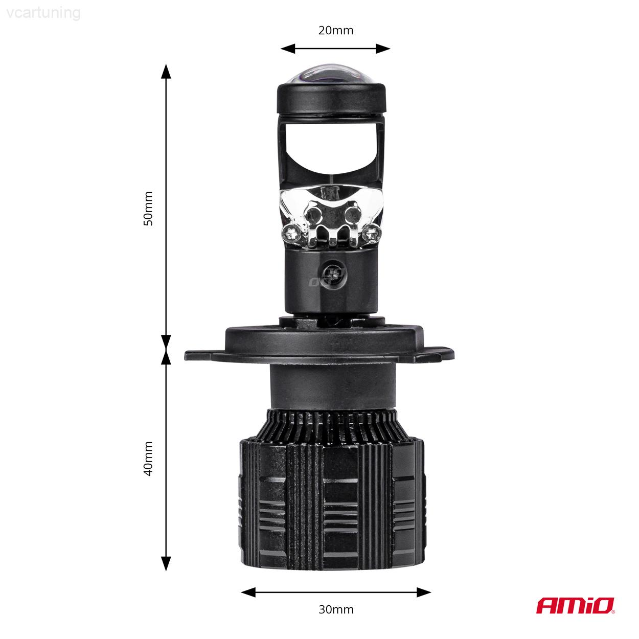 LED žárovka hlavního svícení PL Lens Série H4/H19