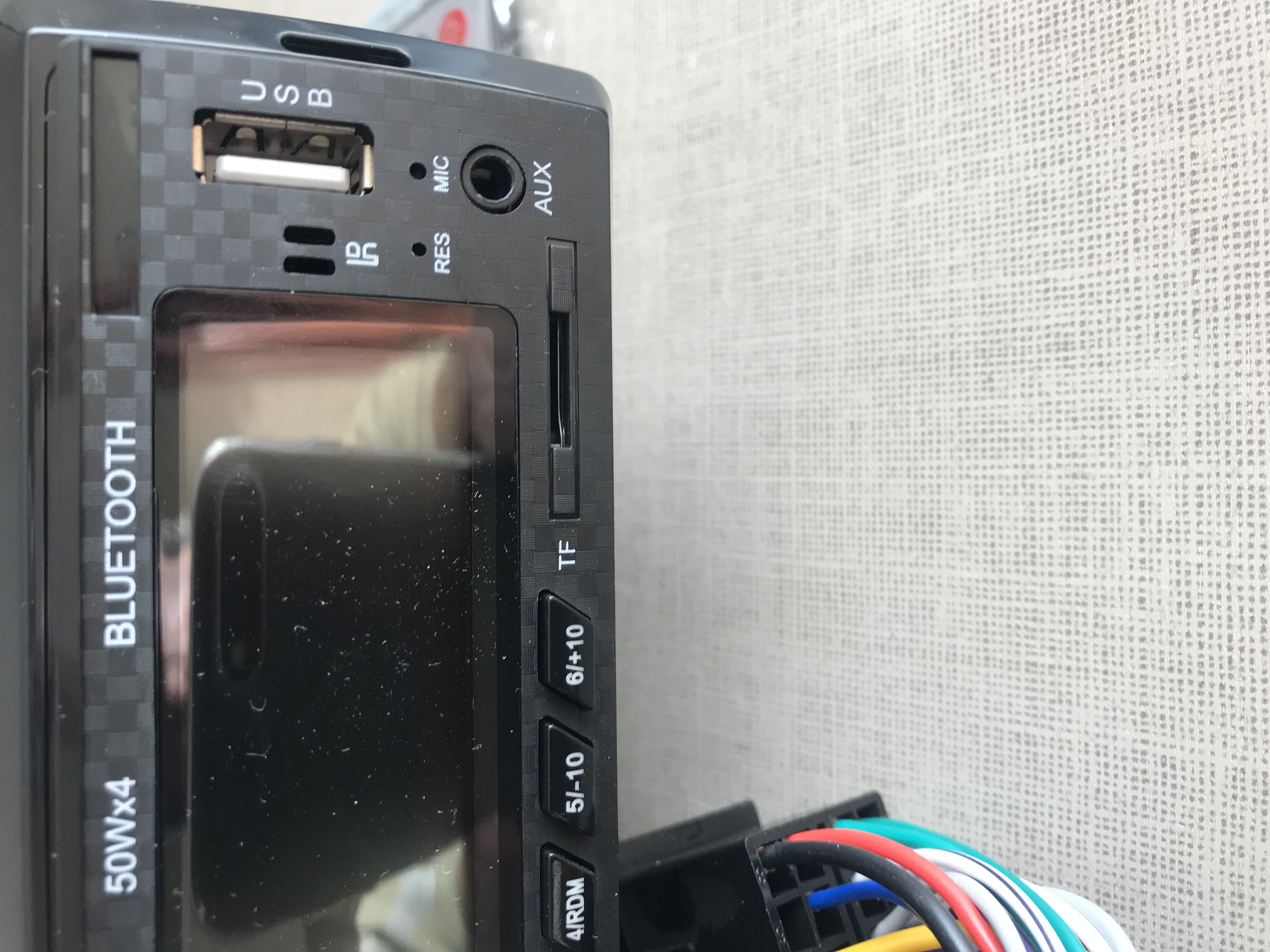 AUTORÁDIO MP3 USB + SDMMC + ISO +OVLÁDAČ 4X50W BLUETOOTH