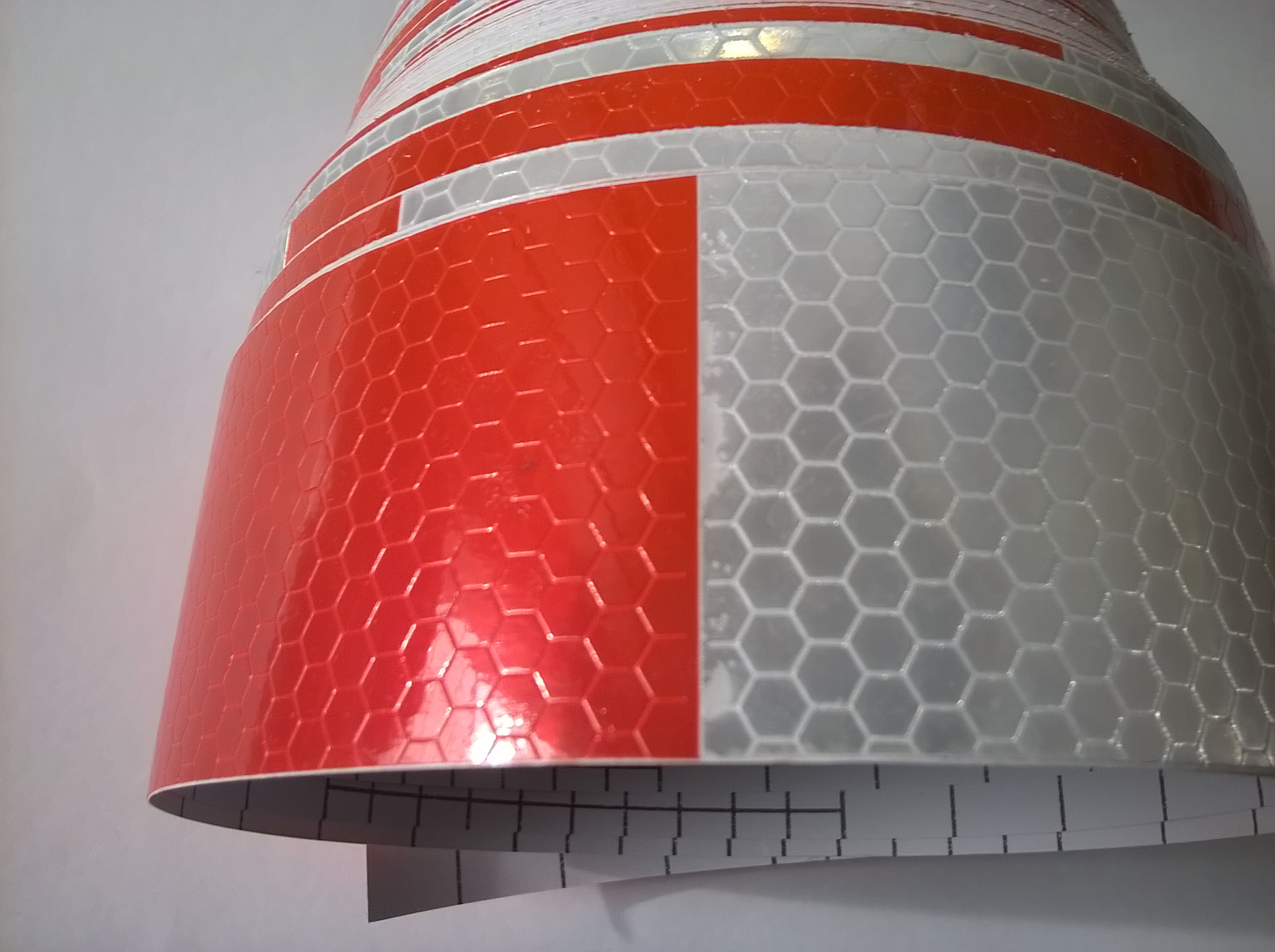 MaXeed lepící reflexní páska - červeno/bílá