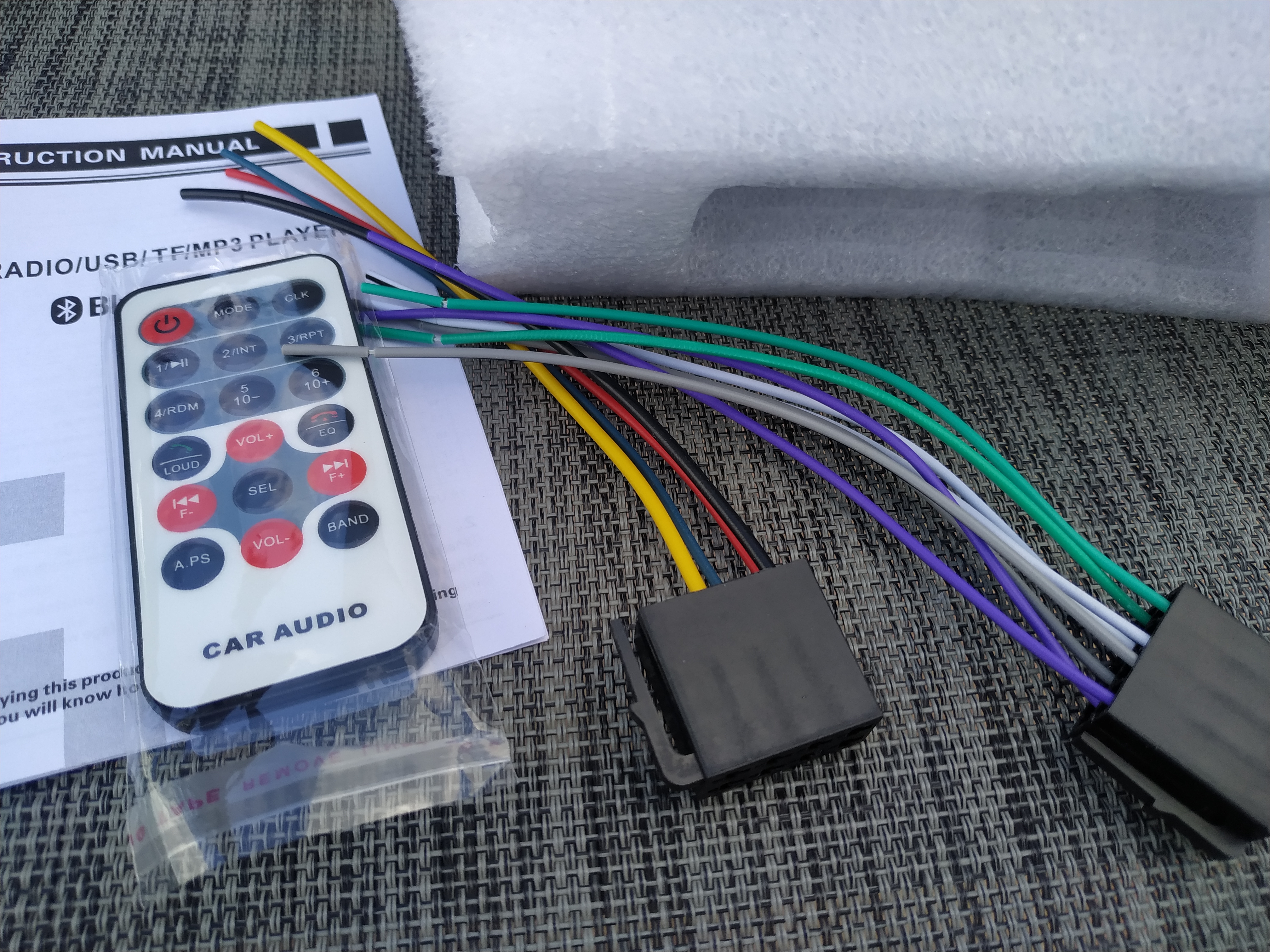 AUTORÁDIO RÁDIO 1DIN MP3 BLUETOOTH USB SD/MMC AUX