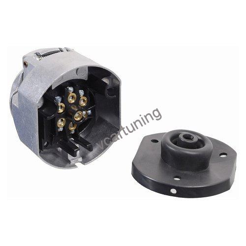 Univerzální Zásuvka pro tažné zařízení 7 pólů, 12V,24V hliník