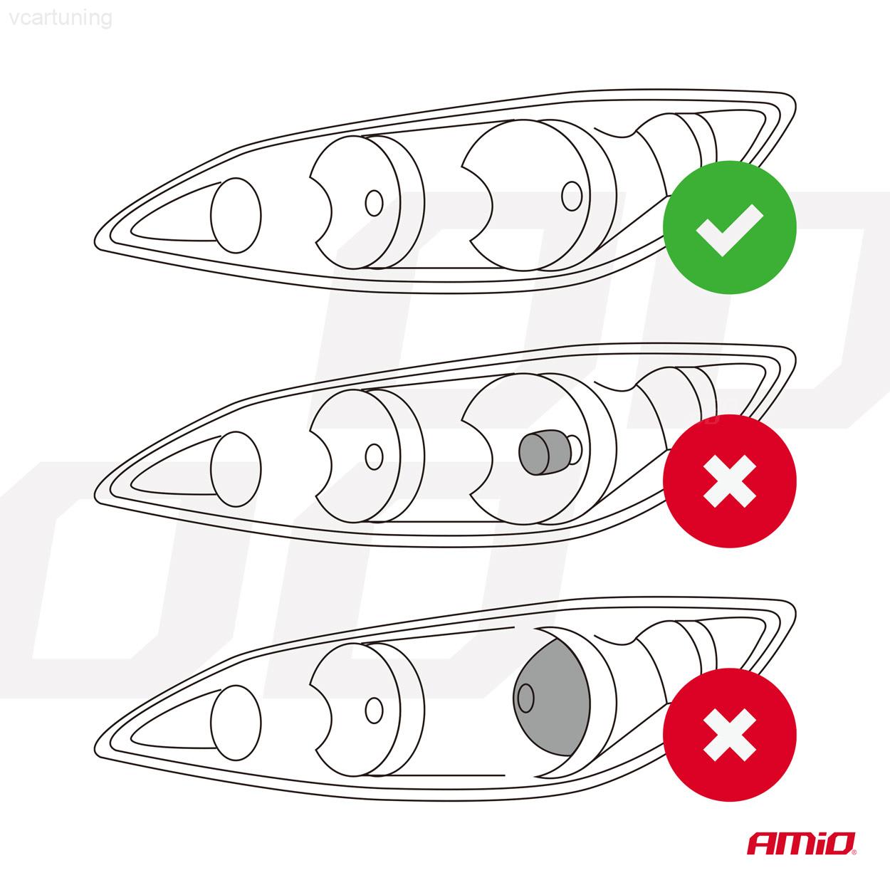 LED žárovka hlavního svícení PL Lens Série H7/H18